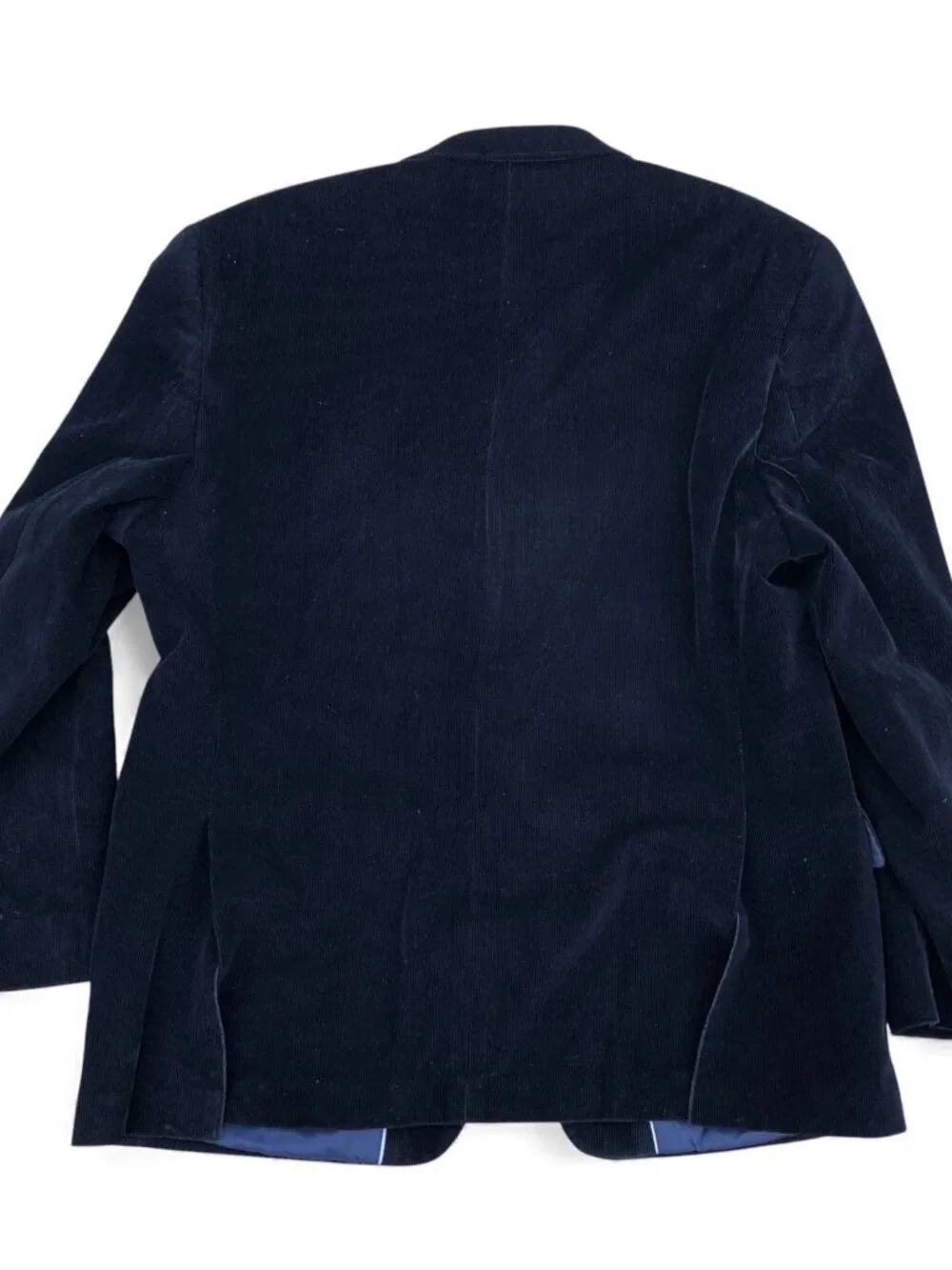 APT 9 Corduroy Blazer Jacket Men's 44S Blue Long Sleeve Button